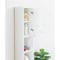 Basicwise Versatile 77" White Tall Storage Cabinet with 2 Doors and Adjustable Shelves, Linen Tower Cabinet QI003552.W - alternate 4